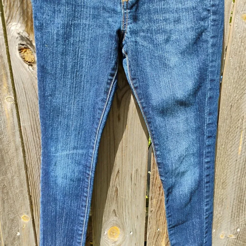 Old Navy Skinny Jeans Girls size 12 Medium Wash Denim Adjustable Waist